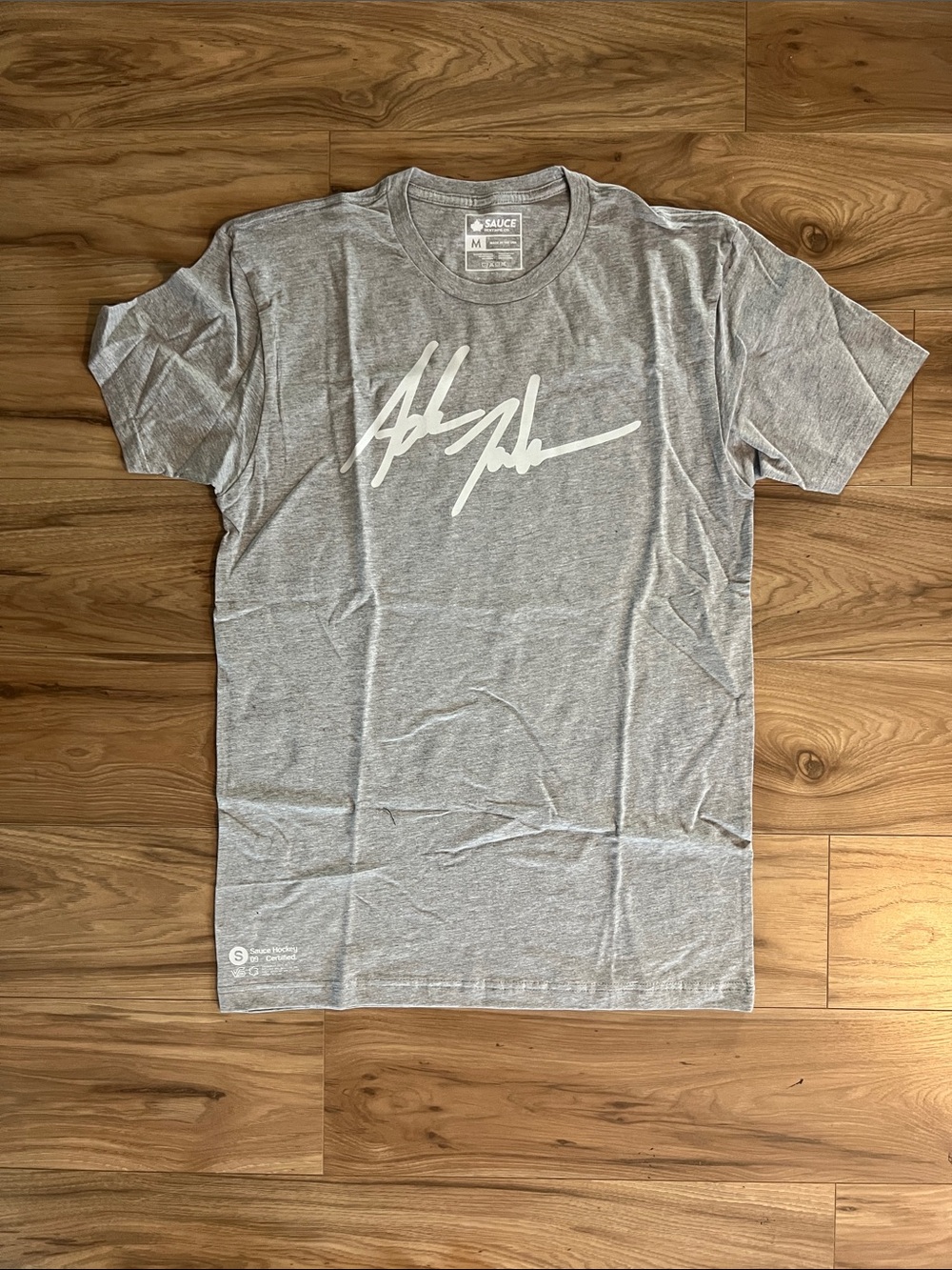 Adam Johnson Sauce Signature Grey Men's Crew Tee